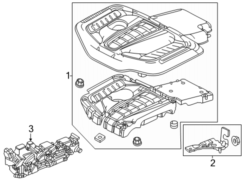 Engine Cover Diagram for 68564737AC
