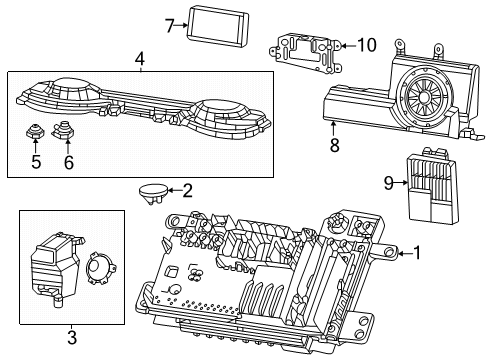 Speaker Housing Diagram for 7JG36TX7AE