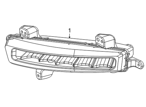 Front Fog Lamp Diagram for 68425741AB