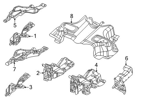 2024 Jeep Grand Cherokee Heat Shields Diagram 2