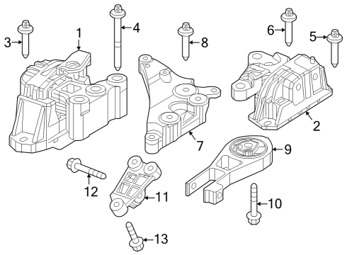 Engine Mount Diagram for 68548798AA