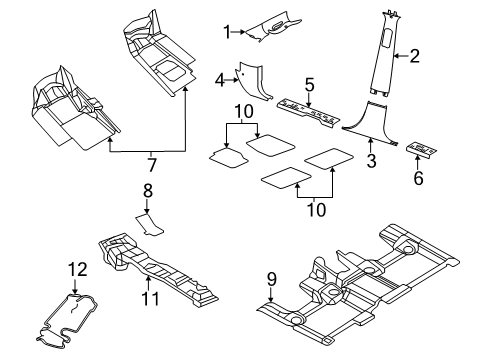 PANEL-COWL SIDE TRIM Diagram for 6BK08DX9AB