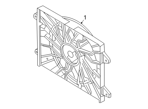 RADIATOR COOLING Diagram for 68541987AA