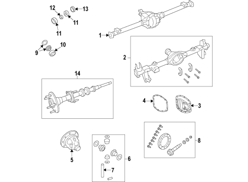 Housing-Rear Axle Diagram for 68474904AA