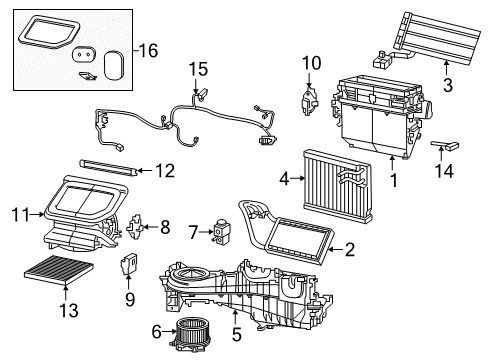 Motor-Blower With Wheel Diagram for 68309387AA