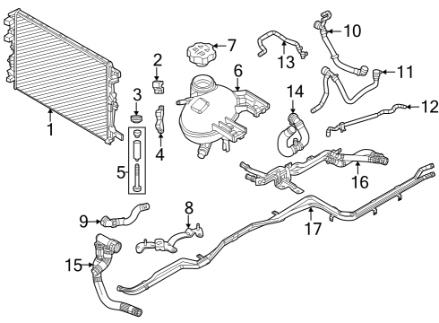 HOSE-TURBO WATER Diagram for 68624288AA