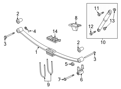 Rear Leaf Diagram for 68299069AC