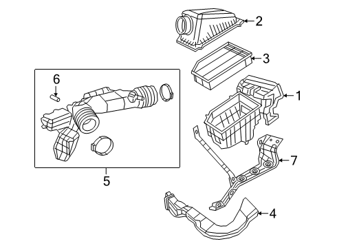 Air Cleaner Body Diagram for 68291136AC