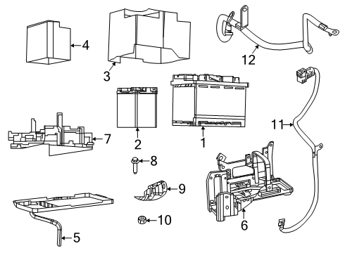 Battery Negative Wiring Diagram for 68489113AB