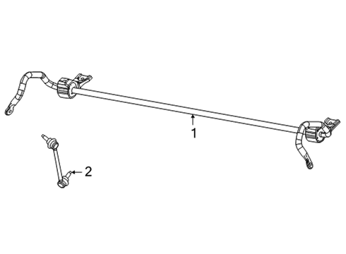 Rear Suspension Bar Diagram for 68431839AA