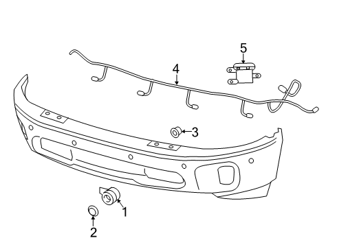 Park Assist Module Diagram for 68480723AD