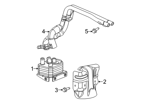 Connector-Engine Oil Cooler Diagram for 5048118AB