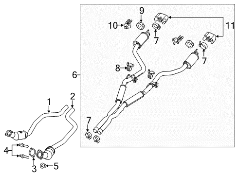 Resonator-Exhaust Diagram for 68453196AC