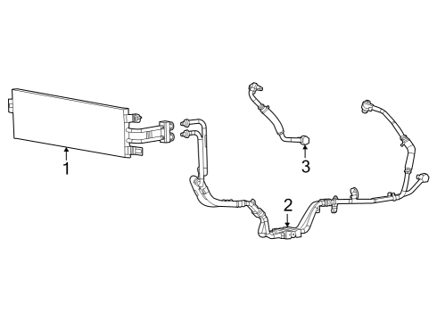 OIL COOLER PRESSURE AND RET Diagram for 68379708AF