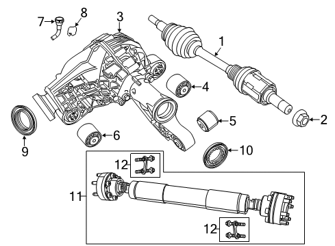 Drive Pinion Seal Diagram for 68084183AB