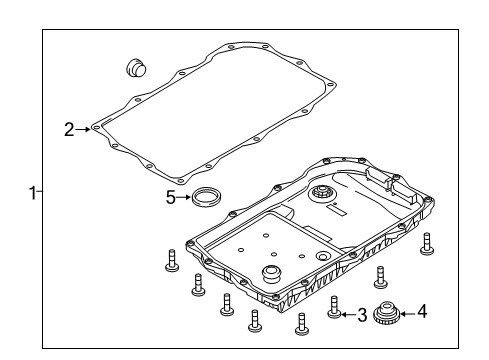 Transmission Oil Pan Diagram for 68259490AB
