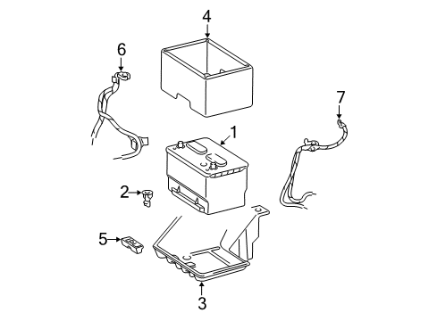 Battery Tray Diagram for 55275831AC