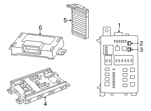 Body Controller Module Diagram for 68500900AB