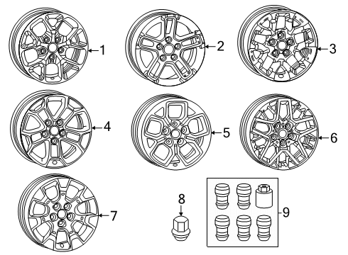 WHEEL-STEEL Diagram for 4755304AA