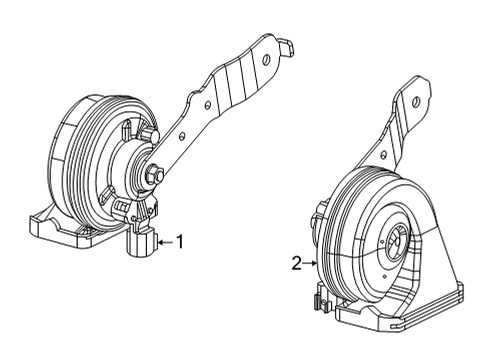 Horn Diagram for 68421140AA