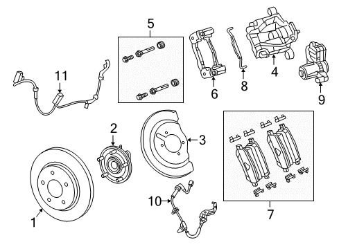 Brake Rotor Diagram for 68227707AC