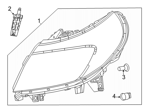 2024 Ram ProMaster EV Bulbs Diagram 2