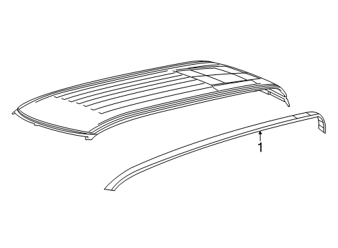 2025 Ram 1500 Exterior Trim - Cab Diagram 2