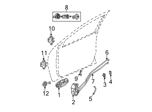 Inside Remote Control Handle Diagram for SH97LAZAC