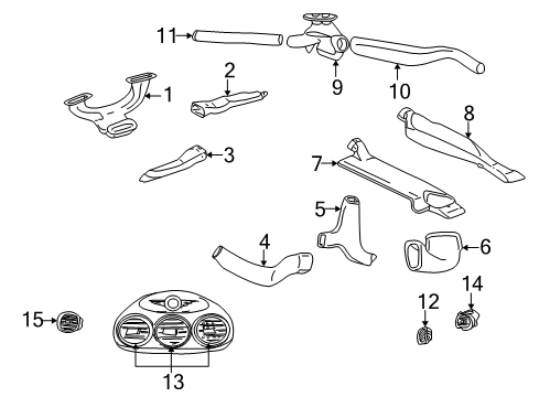 Duct-Air Conditioning & Heater Diagram for QT04XDVAC