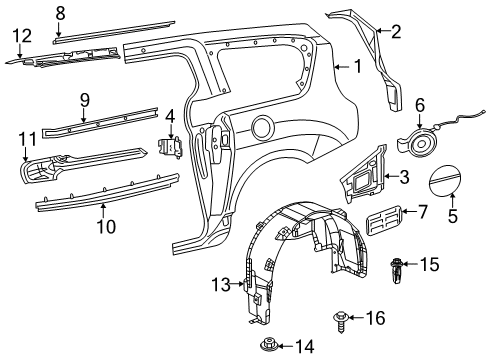 FUEL FILLER TUBE Diagram for 68240861AI