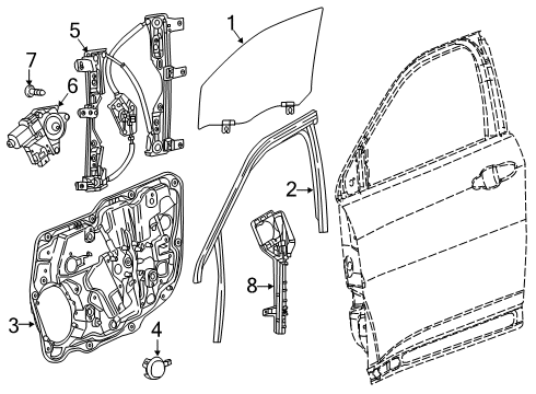 Carrier Plate Panel Diagram for 68292078AB