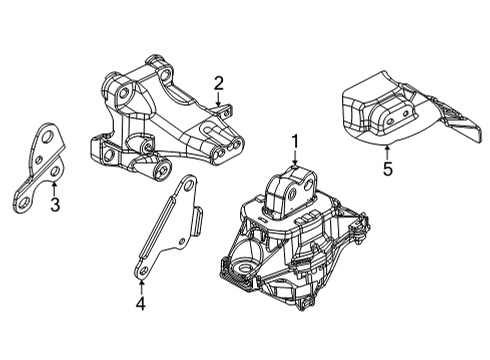 ENGINE MOUNT Diagram for 68375803AE
