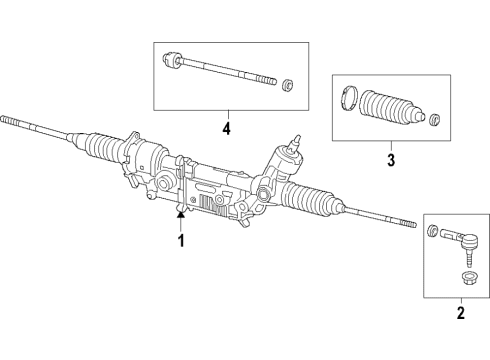 GEAR-RACK AND PINION Diagram for 68593992AB