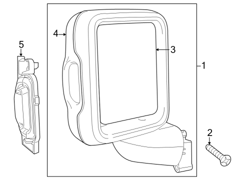 OUTSIDE REARVIEW Diagram for 68549286AC