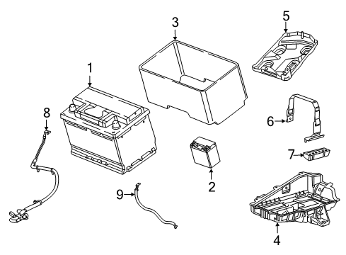 WIRING-BATTERY POSITIVE Diagram for 68530803AB