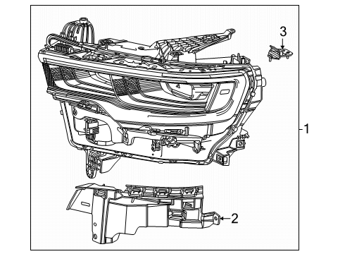 Headlamp Diagram for 68530384AD