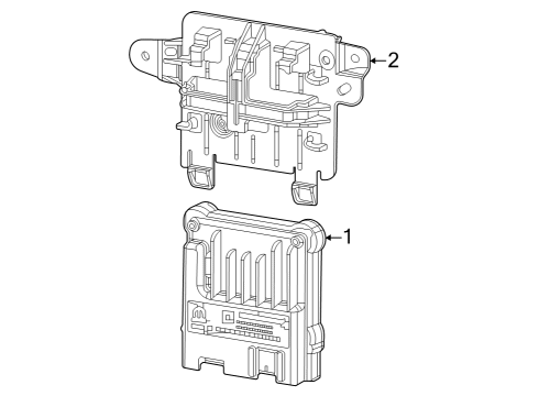 MODULE-NIGHT VISION PROCESSING Diagram for 68603662AA