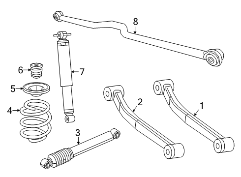 2024 Jeep Gladiator Rear Suspension Diagram 2