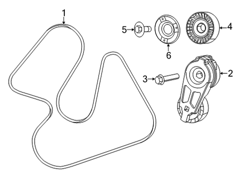Serpentine Belt Diagram for 5281760AB