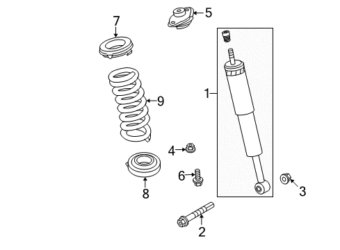 Rear Coil Spring Diagram for 68531419AA
