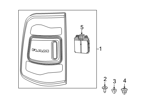 Tail Lamp Diagram for 68262531AH