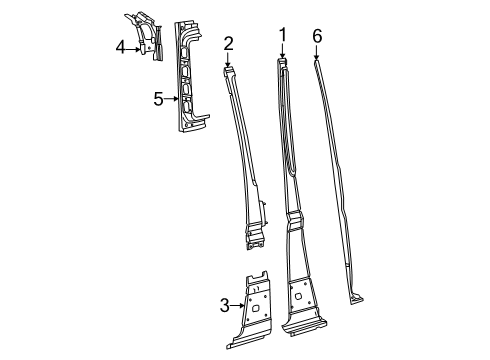 2025 Ram ProMaster EV Center Pillar Diagram 2