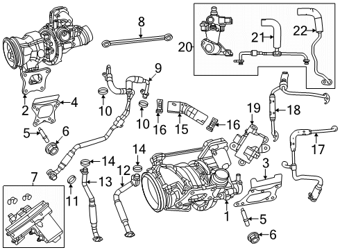 Turbocharger Diagram for 68358315AL