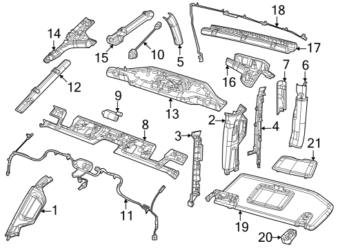 A Pillar Molding Diagram for 7UF41TX7AA