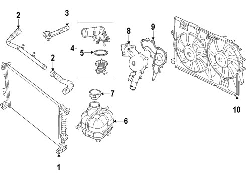 RADIATOR COOLING Diagram for 52014621AH