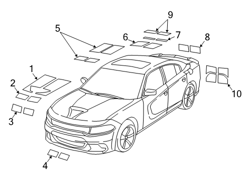 Hood Decal Diagram for 7CC84RXAAA