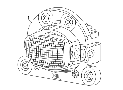 Lamp Assembly-Fr Fog Diagram for 68447904AC