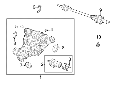 Different-Rear Axle Diagram for 68233679AB