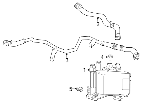 Coolant Hose Diagram for 68448245AA