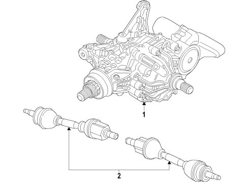 AWD DRIVELINE Diagram for 68296923AJ